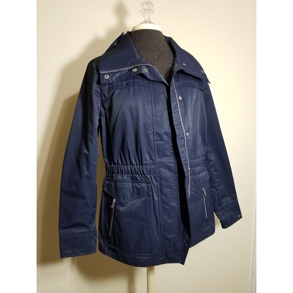 TOMMY HILFIGER NWT Women's Jacket Coat Size Medium Color Navy - Picture 3 of 13